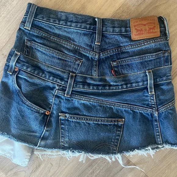 Levi's Blue Denim Mini Skirt - Picture 5 of 7